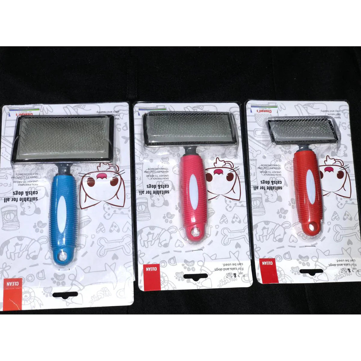 Slicker Steel Brush Large Blue Colour