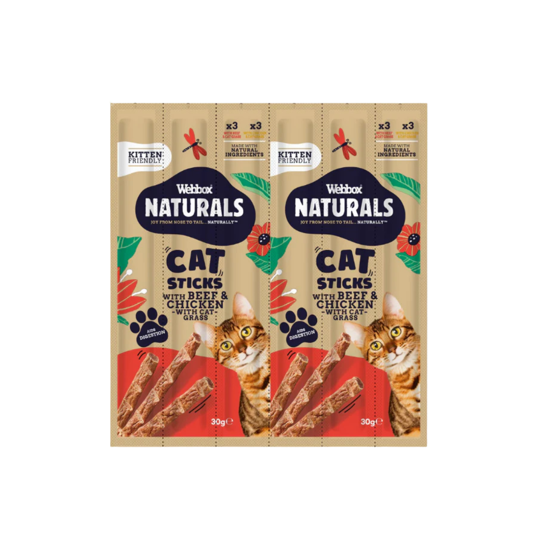 Webbox Naturals Cat Sticks with Cat Grass