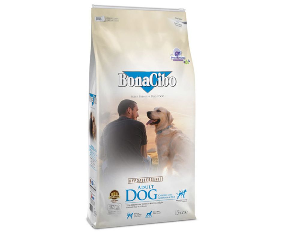 BonaCibo Adult Dog Chicken & Rice with Anchovy