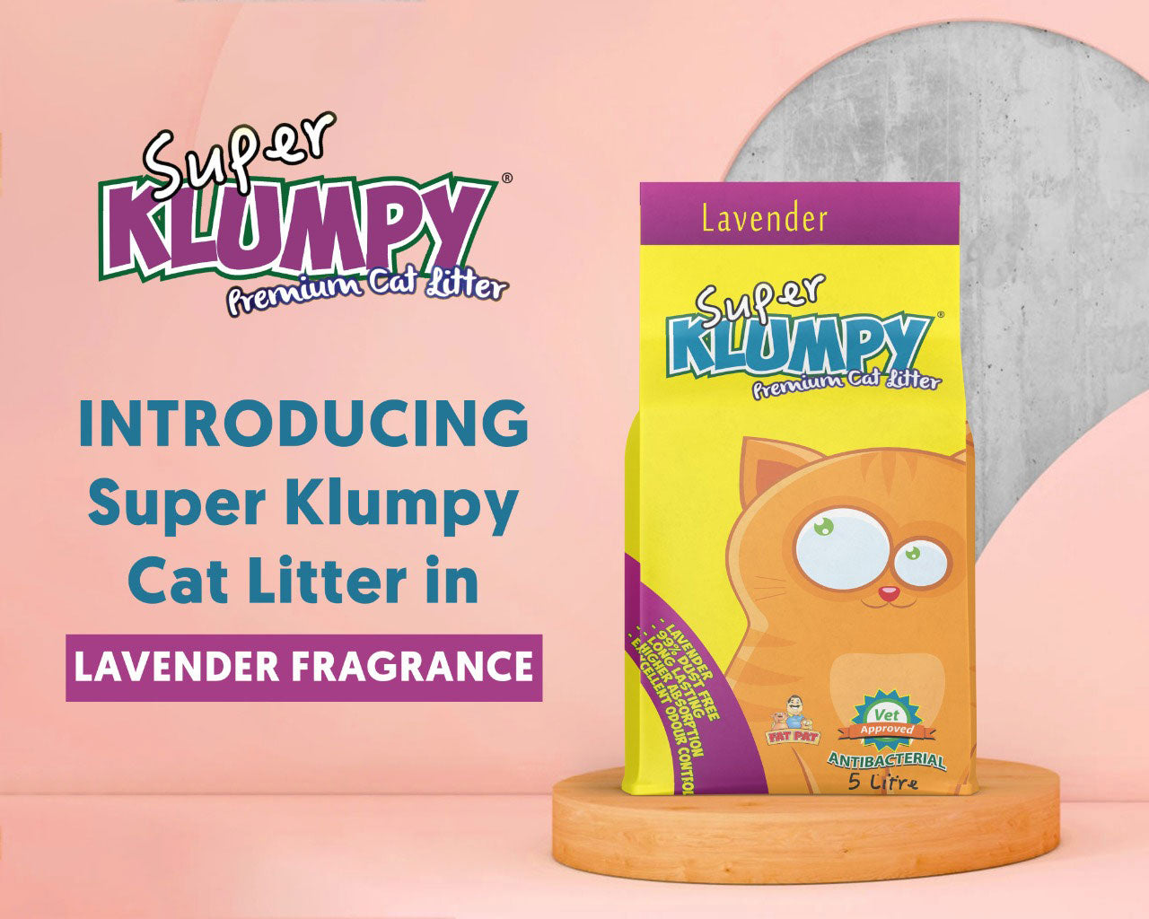 Klumpy Cat Litter Lavender 5Liters