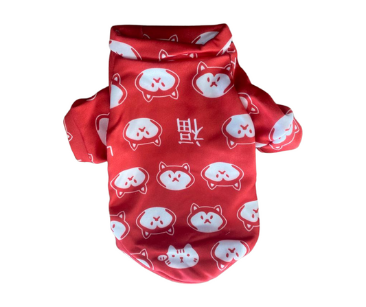 Pet Sweater Fleece (Small, Medium, Large) - RedMedium