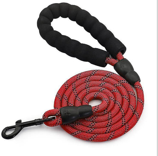 Round Rope Leash Imp Rubber Handle (Small)