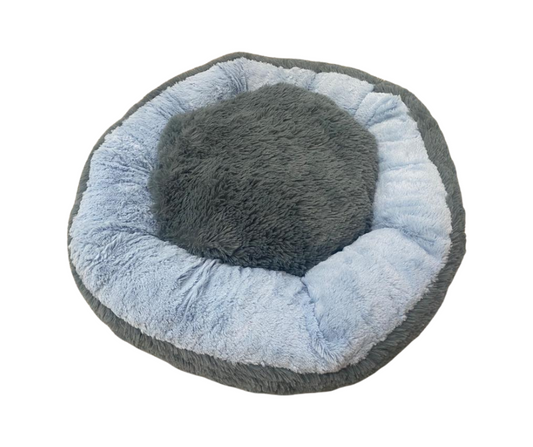 Pets Bed Round Shape - LightgreyandDarkgrey