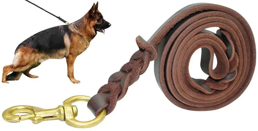 GSD Leather Leash (long)