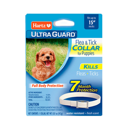 HARTZ FLEA TICK PUPPY COLLAR 15" (48X19GM)