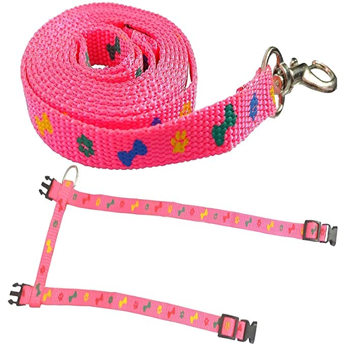 Paladin Katzen - Garnitur Cat Harness Printed - Pink