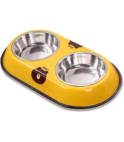 Double High Quality Pet Steel Bowl Small