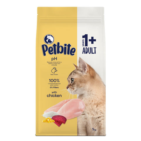 Petbite Ph Balanced Adult Cat Food Chicken 15Kg