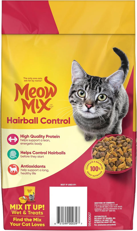 Meow Mix Hairball Control Dry Cat Food 1.43Kg