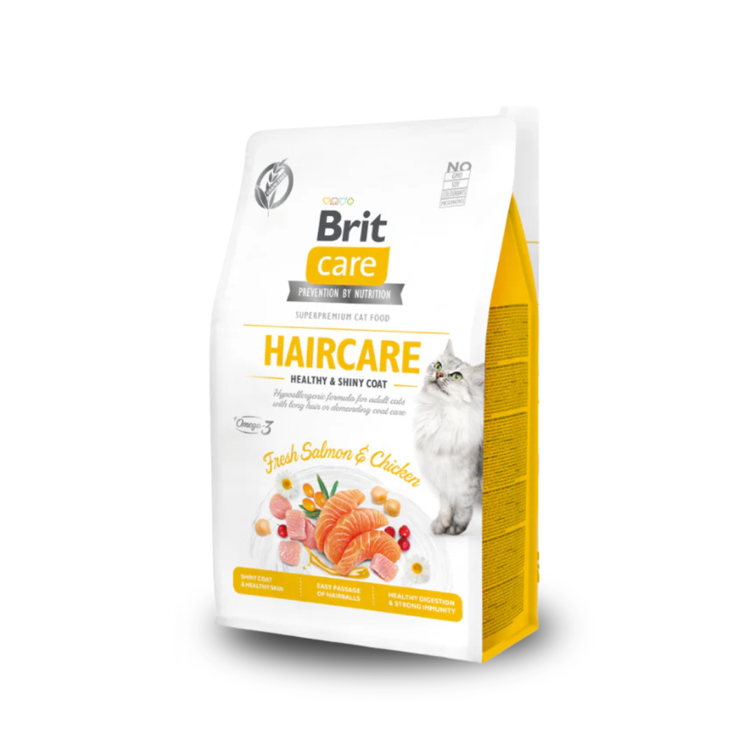 Brit Care Cat Grain-Free HAIRCARE HEALTHY AND SHINY COAT - 400g