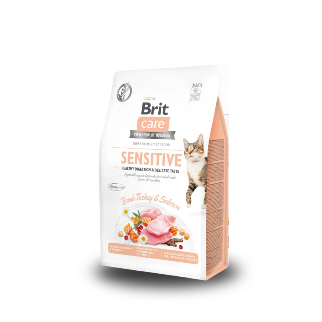Brit Care Cat Grain-Free SENSITIVE HEALTHY DIGESTION AND DELICATE TASTE - 2kg