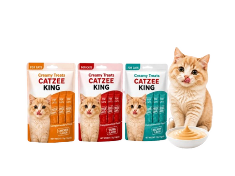 Catzee King Creamy Cat Treat 15G Tuna Chicken Salmon