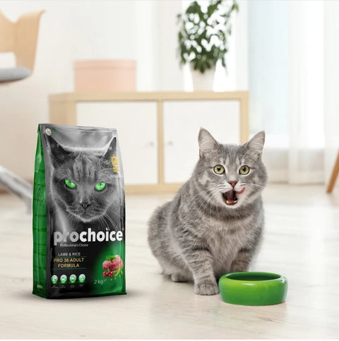 Prochoice Pro 36 Lamb Rice Dry Cat Food For Adult Cats 2Kg