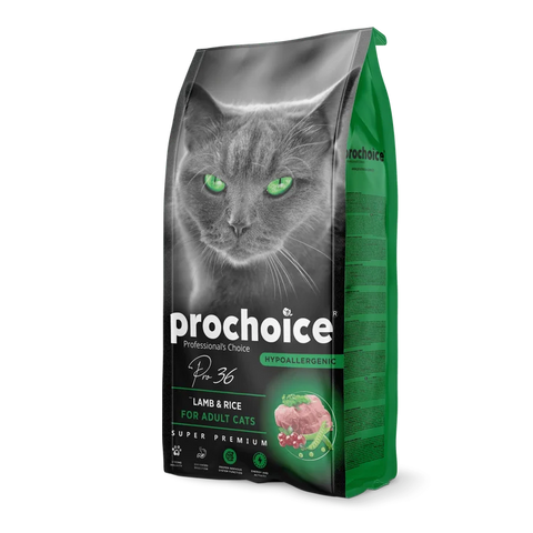Prochoice Pro 36 Lamb Rice Dry Cat Food For Adult Cats 2Kg