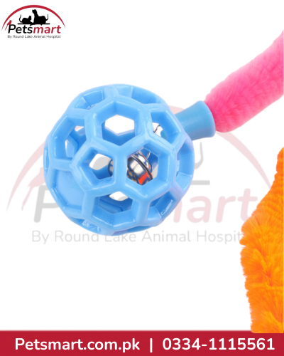 Furry Tail Ball Toy for Cats with Bell