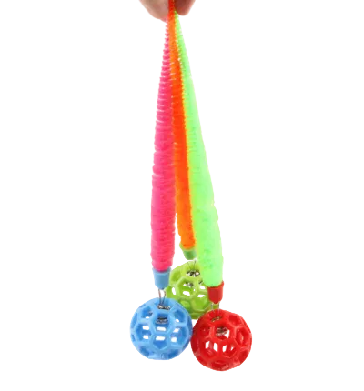 Furry Tail Ball Toy For Cats With Bell