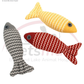 Patterned Plush Fish Toy for Cats ��� Assorted C