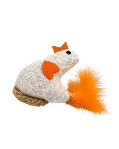 Feather Tail Bird Cat Toy With Bell