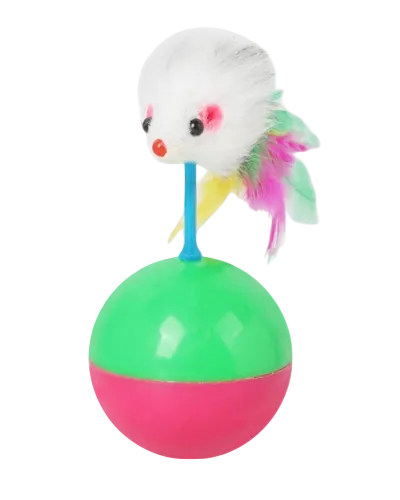 Cat Ball Toy With Mouse Interactive Rolling Toy For Cats