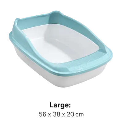Large Open Cat Litter Tray 56 38 20 Cm