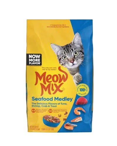 Meow Mix Seafood Medley Dry Cat Food 1.42kg