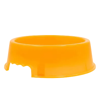 Plastic bowl orange and yellow color