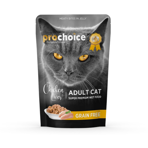 Prochoice Adult Cat Chicken Meaty Bites In Jelly Wet Food 85G