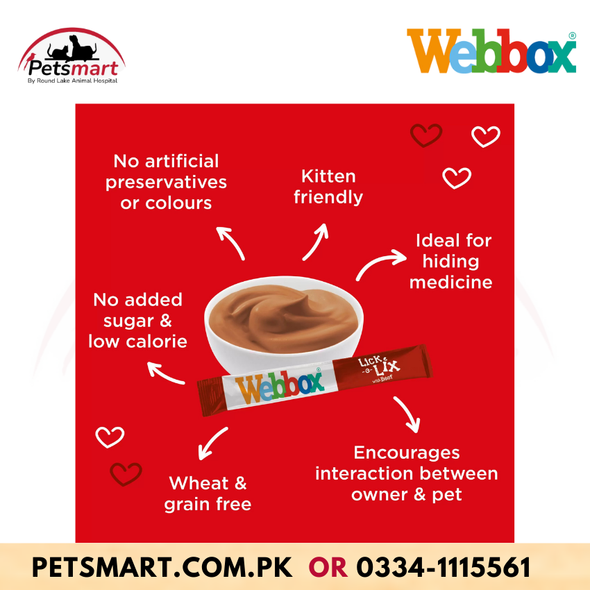 Webbox Lick-e-Lix with Beef Cat Treats