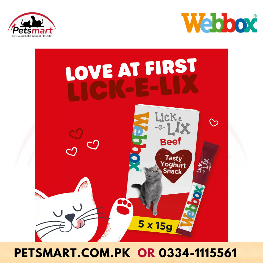 Webbox Lick-e-Lix with Beef Cat Treats