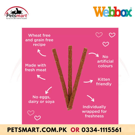 Webbox Tasty Sticks Salmon & Trout Cat Treats