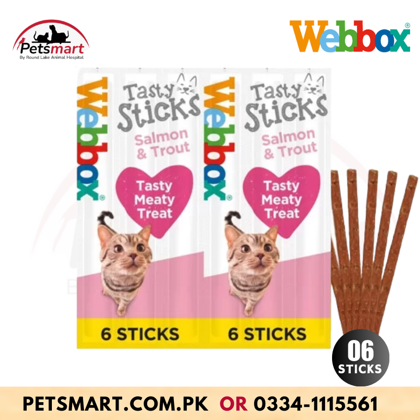Webbox Tasty Sticks Salmon &amp; Trout Cat Treats