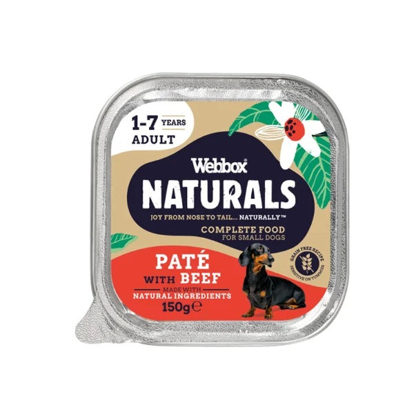 Webbox Naturals Adult Beef Pate Wet Dog Food