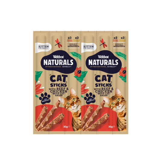 Webbox Naturals Cat Sticks with Cat Grass