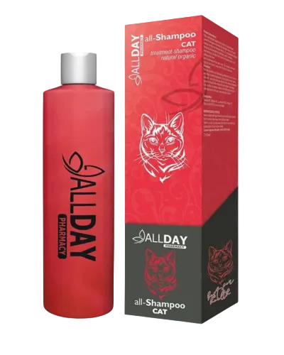 AllDay All-Shampoo Cat treatment shampoo 250ml bottle and box