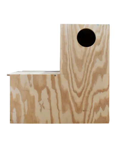 Bird L-shape breeding box nesting accessory for compatible pet birds