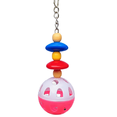 Bird Super Nova colourful hanging toy measuring 5 by 17cm for pet bird cages