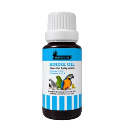 Birdie Oil 30ml bird supplement with omega fatty acids and vitamins A D and E