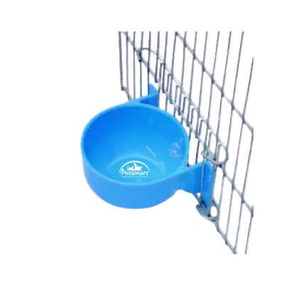 Blue Round Bird Water Bowl For Cage