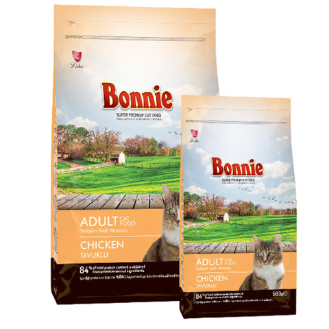 Bonnie Adult Chicken dry cat food 1.5kg bag