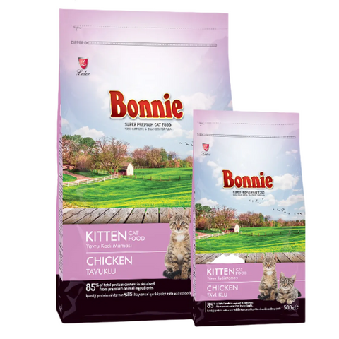 Bonnie Kitten Chicken dry cat food 500g bag