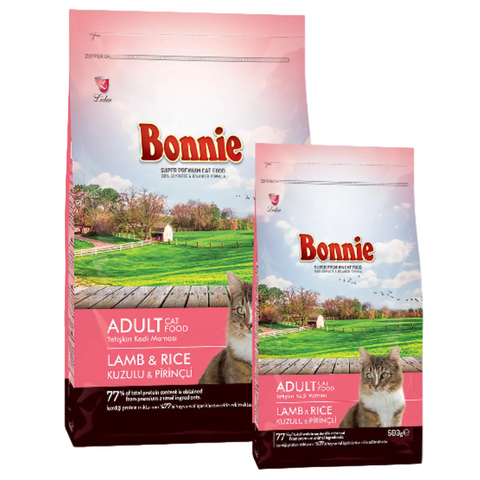 Bonnie Lamb & Rice Adult dry cat food 1.5kg bag