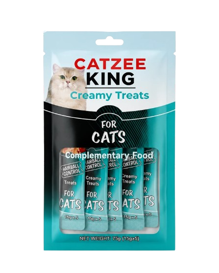 Catzee King Creamy Cat Treat 15G Tuna Chicken Salmon
