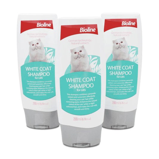 Bioline White Coat Shampoo For Cat 200 ml