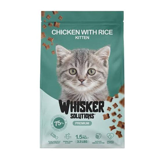Whisker Solutions Kitten Chicken with Rice Dry Cat Food ��ï¿