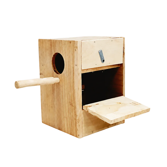 Lovebird breeding box nesting accessory for love birds