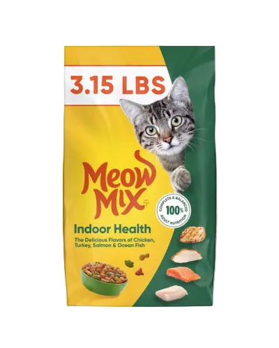Meow Mix Indoor Health dry cat food 1.5kg for adult indoor cats