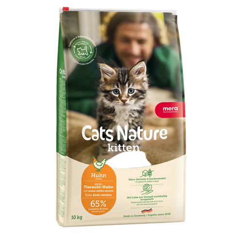 Mera Cats Nature Kitten Chicken grain-free dry cat food 2kg for growing kittens