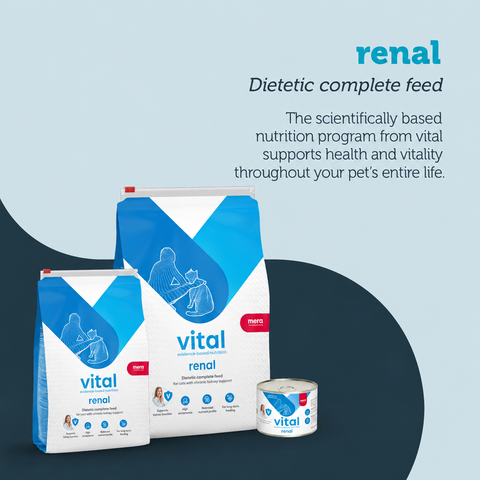 Mera Vital Renal dietetic complete wet food for adult cats made in Germany