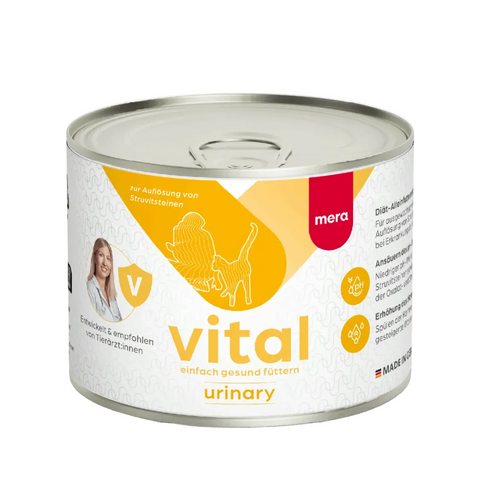 Mera Vital Urinary dietetic wet cat food 200g tin for adult cats