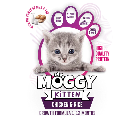 Moggy Kitten Dry Food Chicken And Rice Formula 1KG
